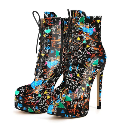 Botas Queen Graffiti