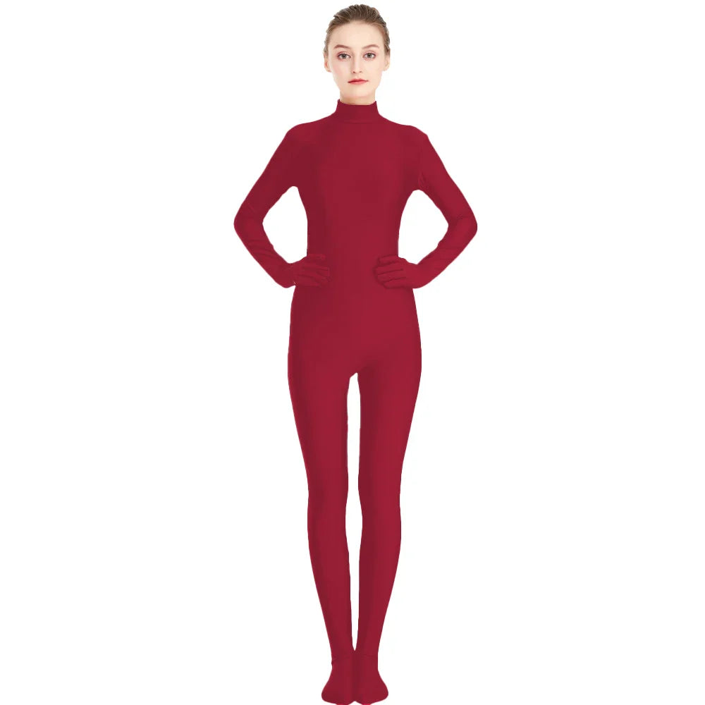 Traje zentai Queen Rania (Wine red)