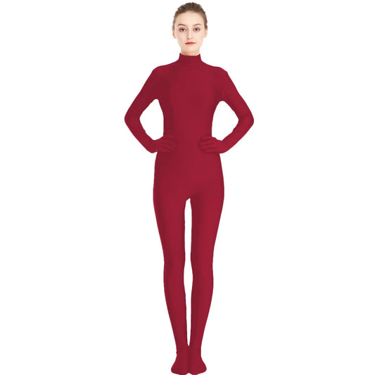 Traje zentai Queen Rania (Wine red)
