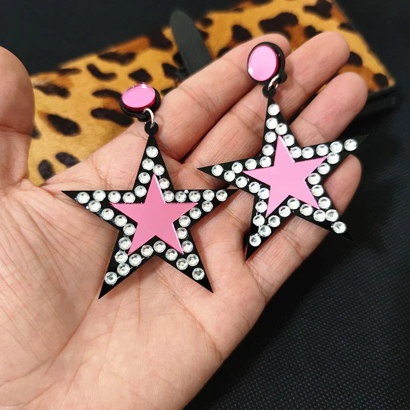 Pendientes de agujero Queen Star