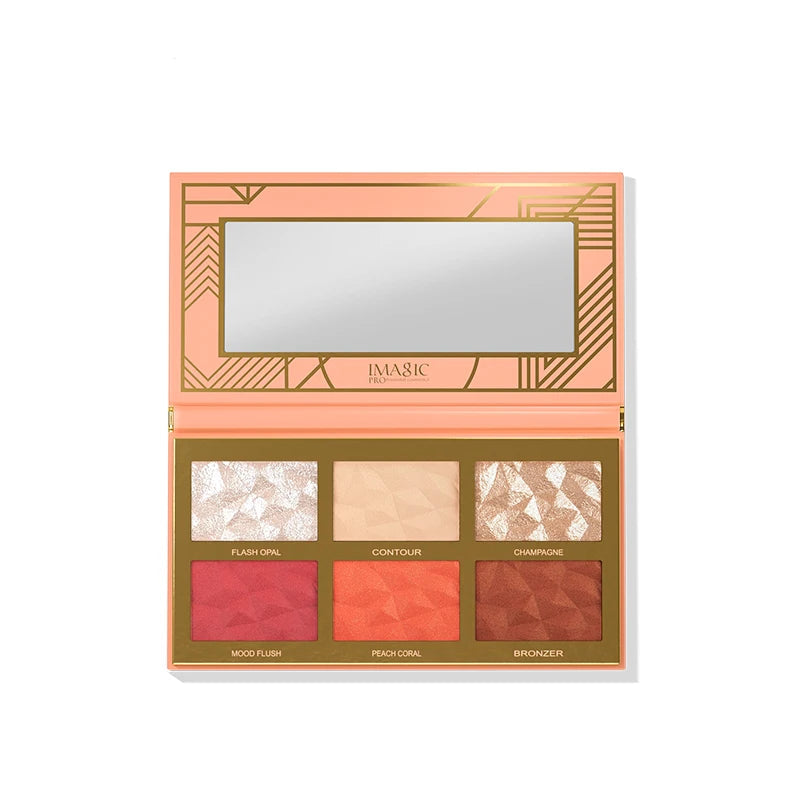 Paleta de coloretes e iluminadores Queen Beautiful