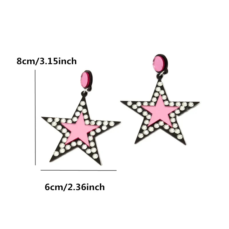 Pendientes de agujero Queen Star