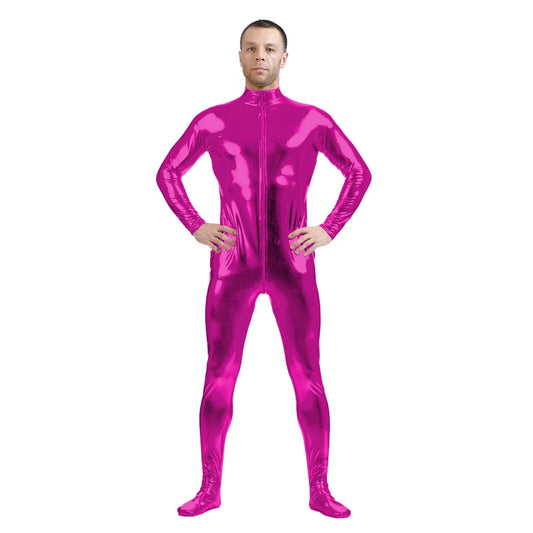 Traje zentai Queen Glitter (Fuchsia)