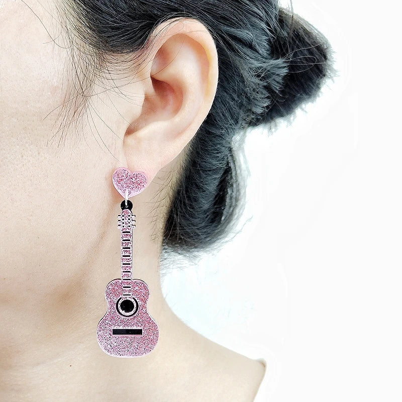 Pendientes de agujero Queen Guitar
