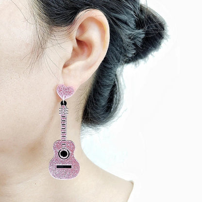Pendientes de agujero Queen Guitar