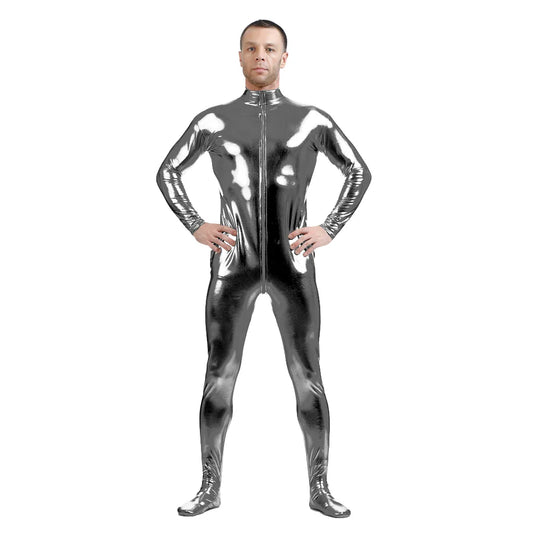 Traje zentai Queen Glitter (Gray)