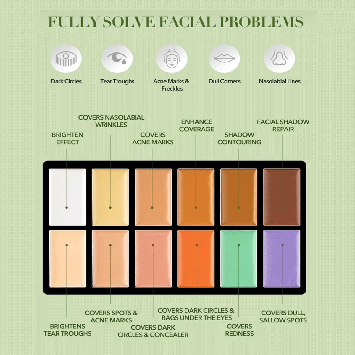 Paleta de correctores Queen Rainbow