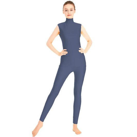Mono de danza Queen Satin (Deep gray)