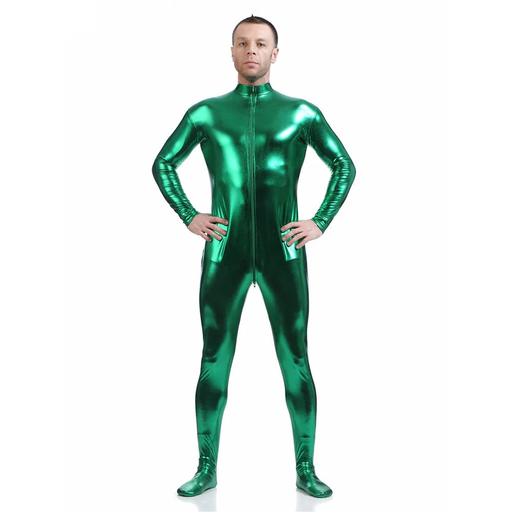Traje zentai Queen Glitter (Green)