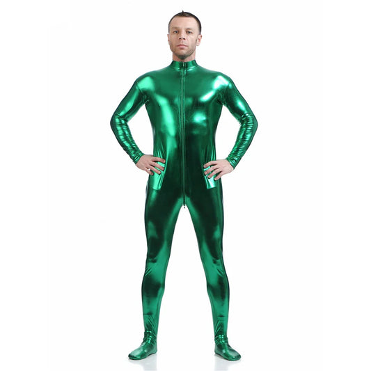 Traje zentai Queen Glitter (Green)