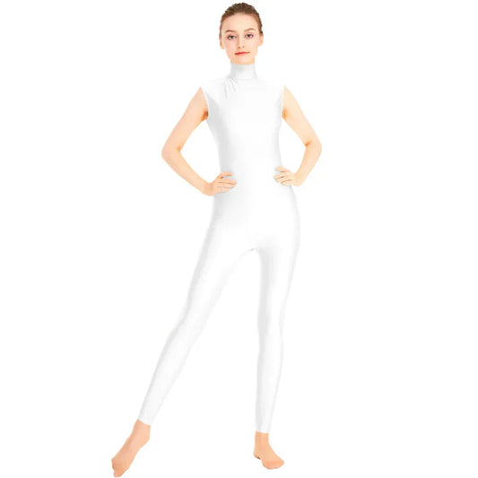 Mono de danza Queen Satin (White)