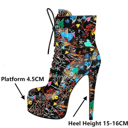 Botas Queen Graffiti