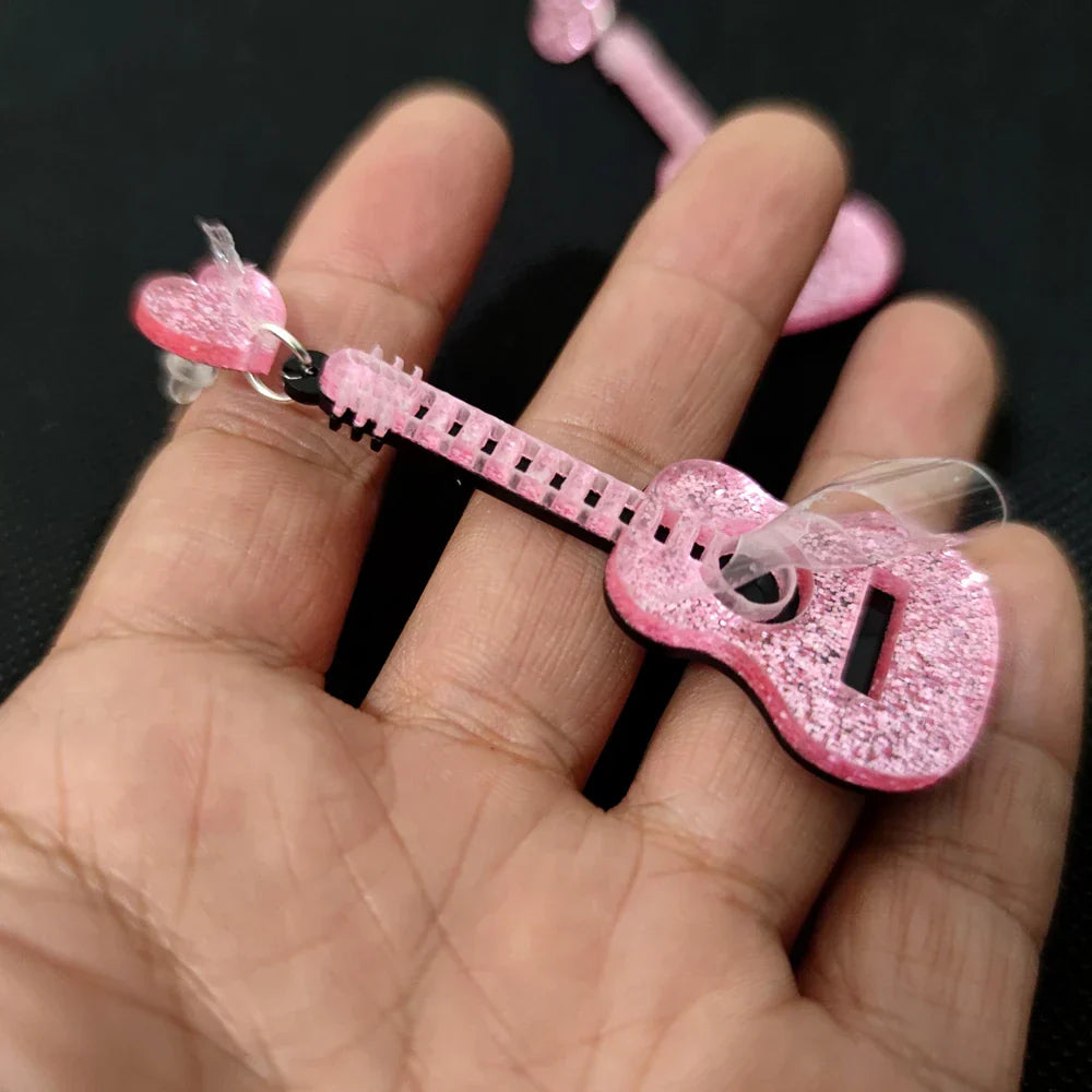 Pendientes de agujero Queen Guitar