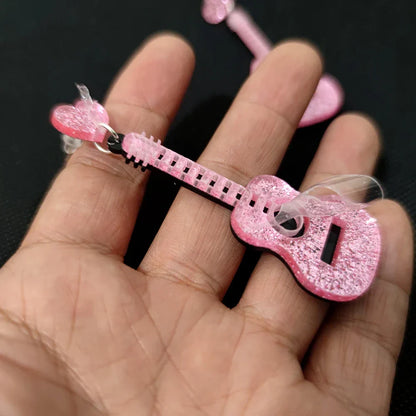 Pendientes de agujero Queen Guitar
