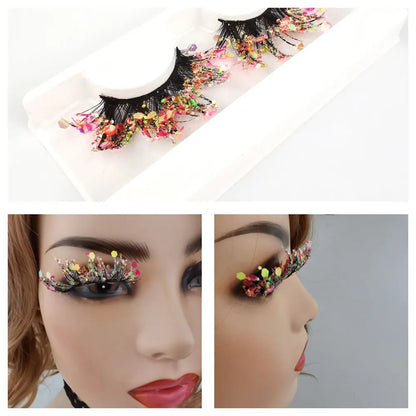 Pestañas postizas Queen Sequins (Melocotón)