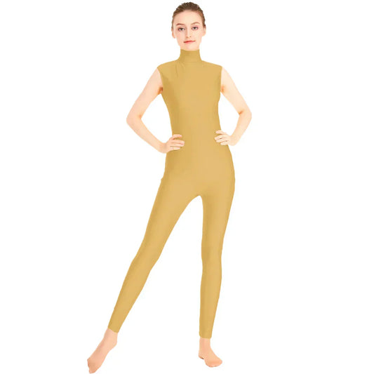 Mono de danza Queen Satin (Nude)