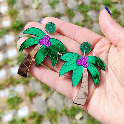 Pendientes de agujero Queen Palm