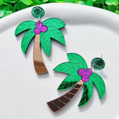 Pendientes de agujero Queen Palm