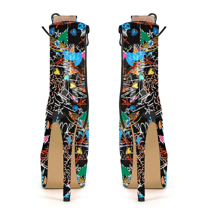Botas Queen Graffiti