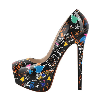 Zapatos Queen Graffiti (2 Colores)