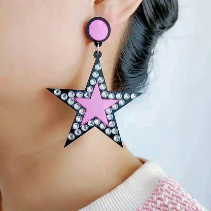 Pendientes de agujero Queen Star