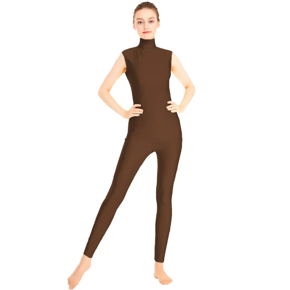 Mono de danza Queen Satin (Coffee)