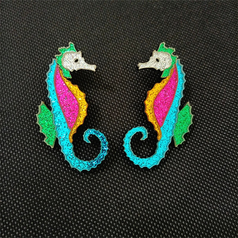 Pendientes de agujero Queen Seahorse