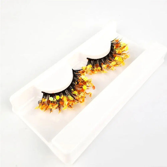 Pestañas postizas Queen Sequins (Doradas)