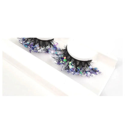 Pestañas postizas Queen Sequins (Plateadas)