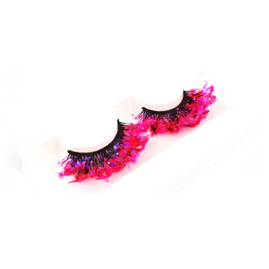 Pestañas postizas Queen Sequins (Fucsia)