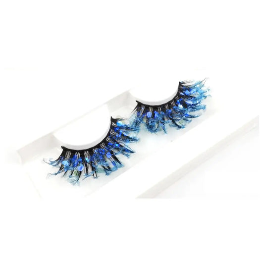 Pestañas postizas Queen Sequins (Azules)
