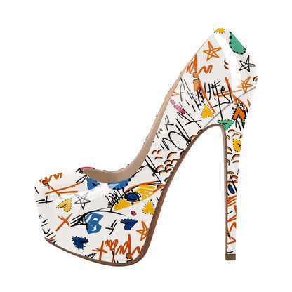 Zapatos Queen Graffiti (2 Colores)