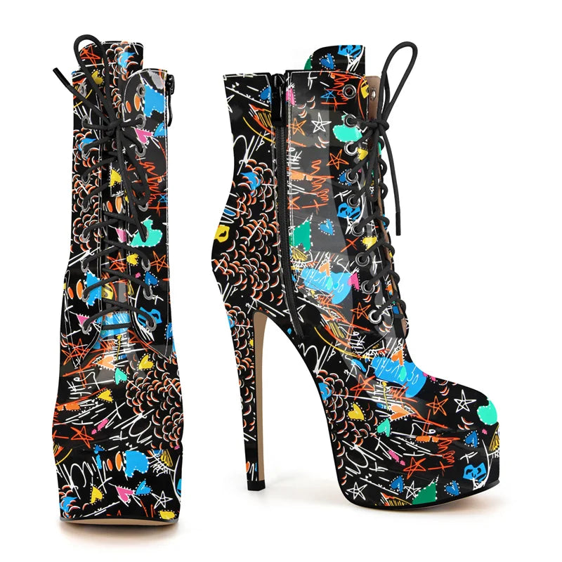 Botas Queen Graffiti