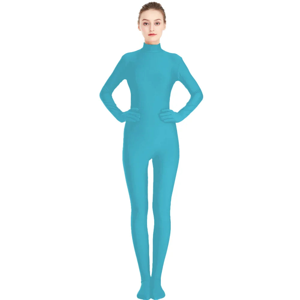 Traje zentai Queen Rania (Sky blue)