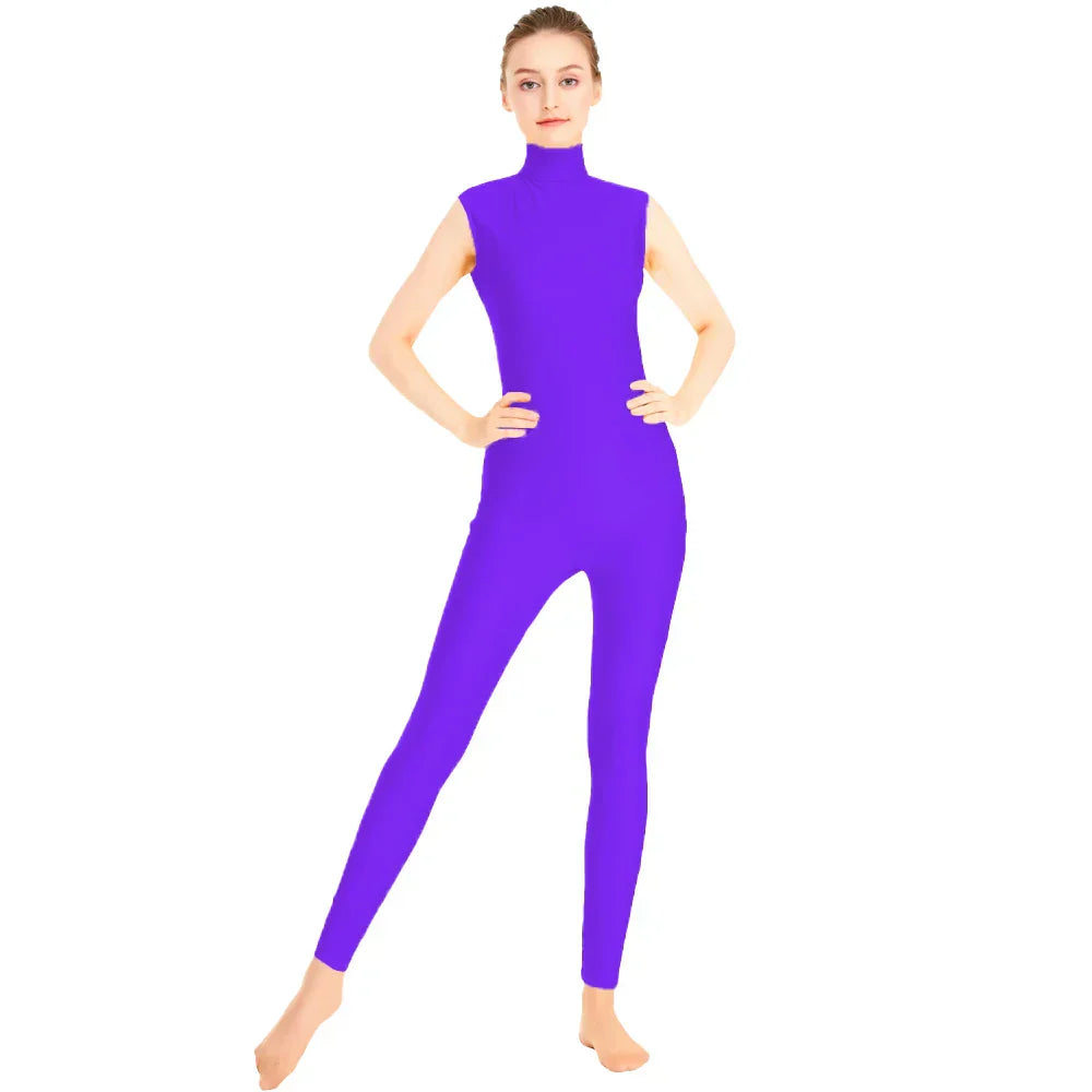 Mono de danza Queen Satin (Deep purple)