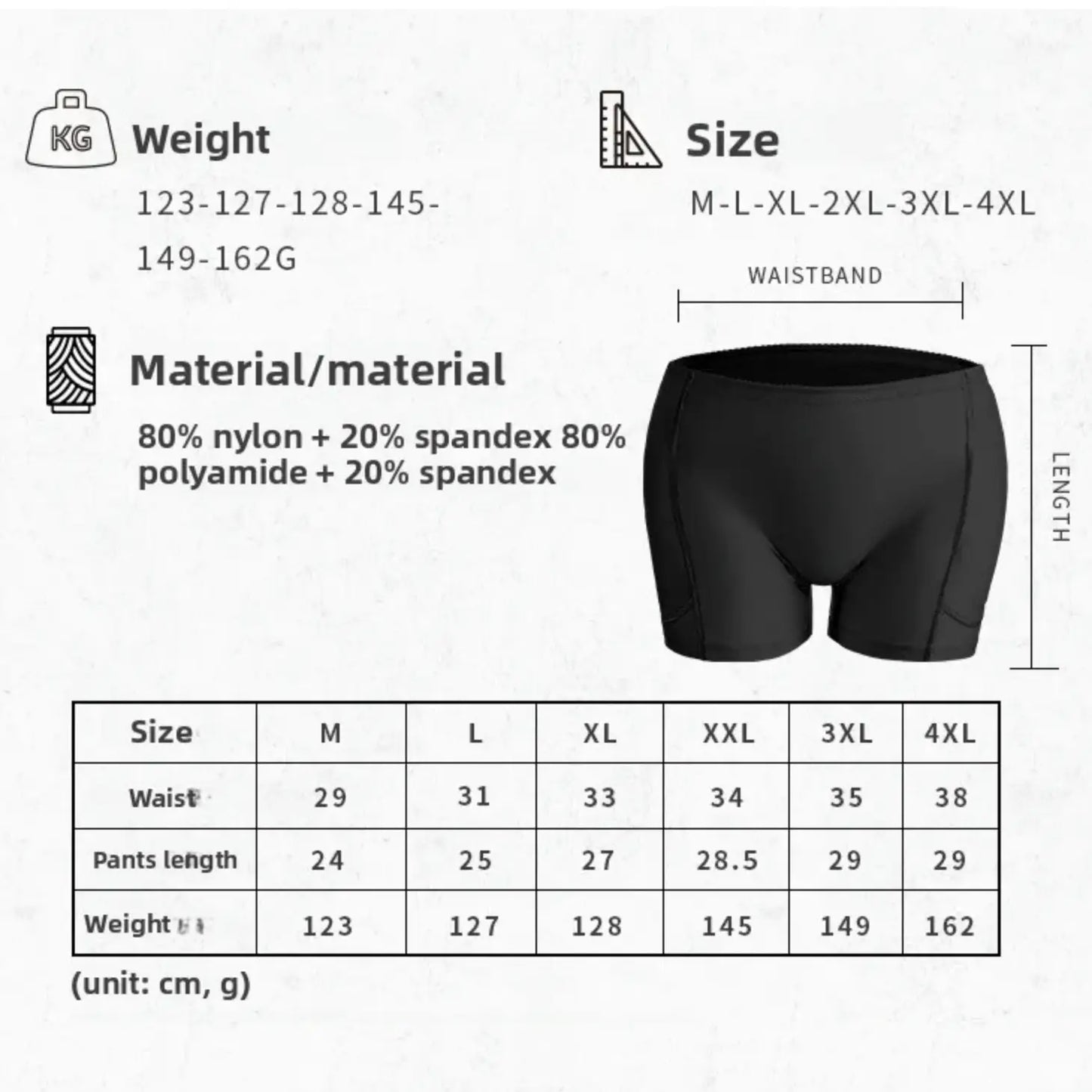 Pantys con Relleno Queen Naranjo (Beige o Negro)