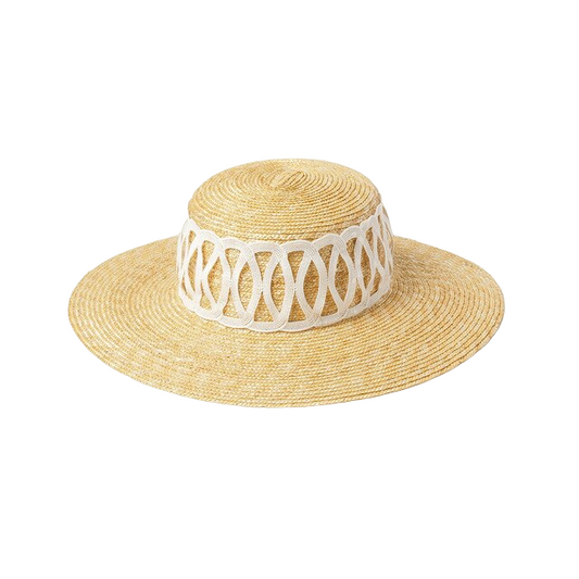 Sombrero Drag Milano (Cinta blanca)