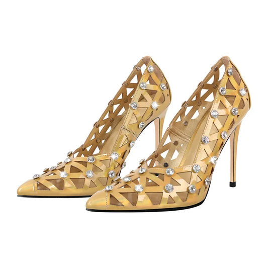 Zapatos Queen Thaxsa (Dorado)