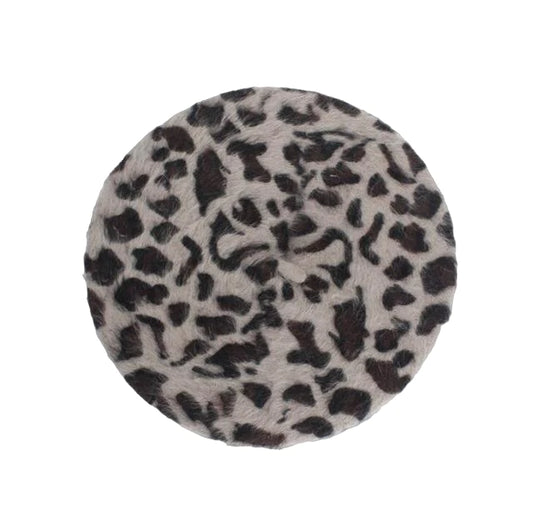 Boina Queen Leopard (Gris oscuro)