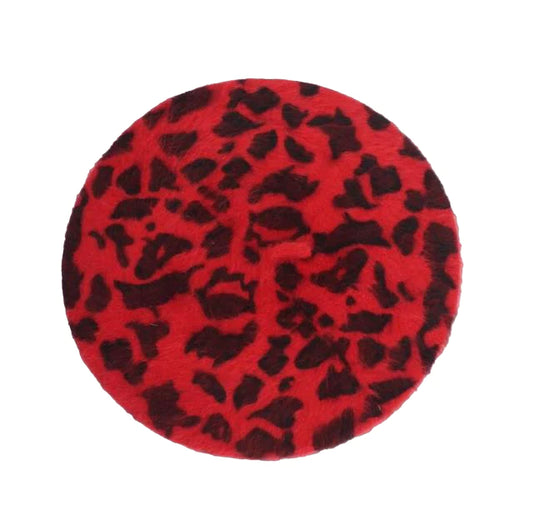 Boina Queen Leopard (Rojo)