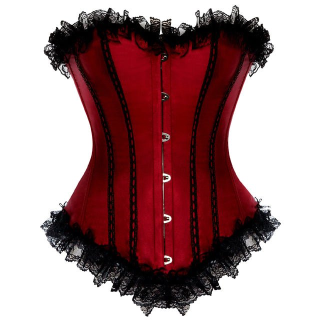 Corset Queen Izyama (Rojo vino)