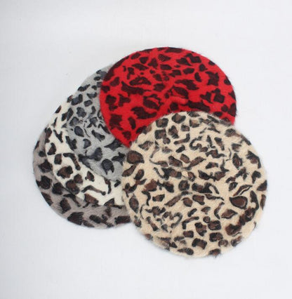 Boina Queen Leopard (Rojo)