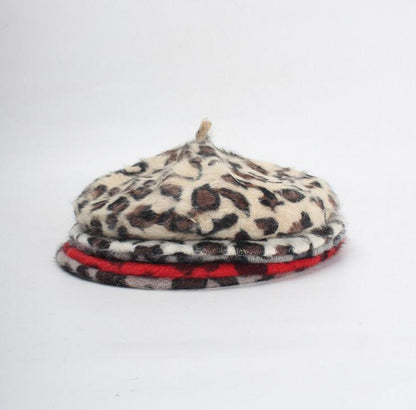 Boina Queen Leopard (Rojo)