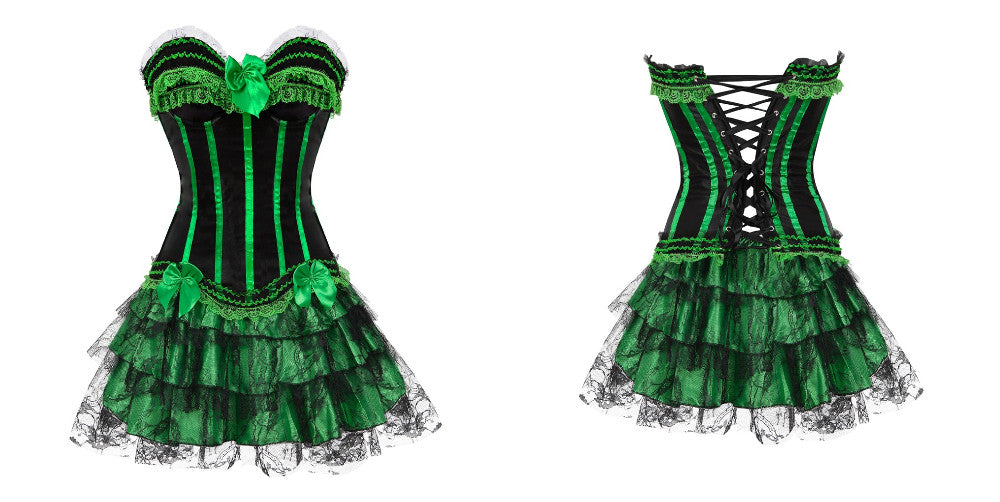 Vestido Corset Drag Michelle (Verde)