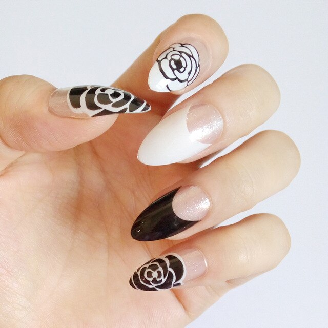 Uñas Postizas Drag Flowers (24 Unidades)