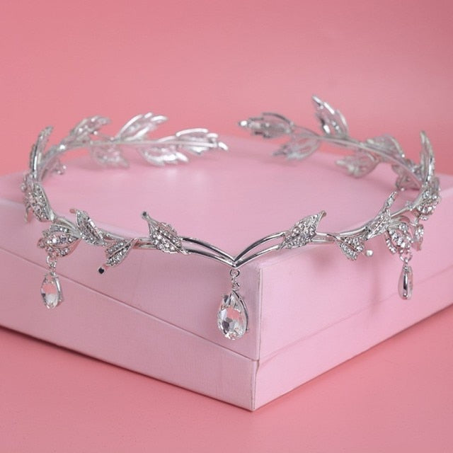 Tiara Queen Helena (Dorado o Plateado)