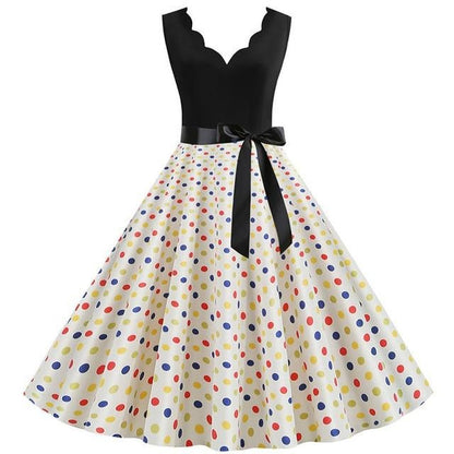 Vestido Vintage Drag Spotty