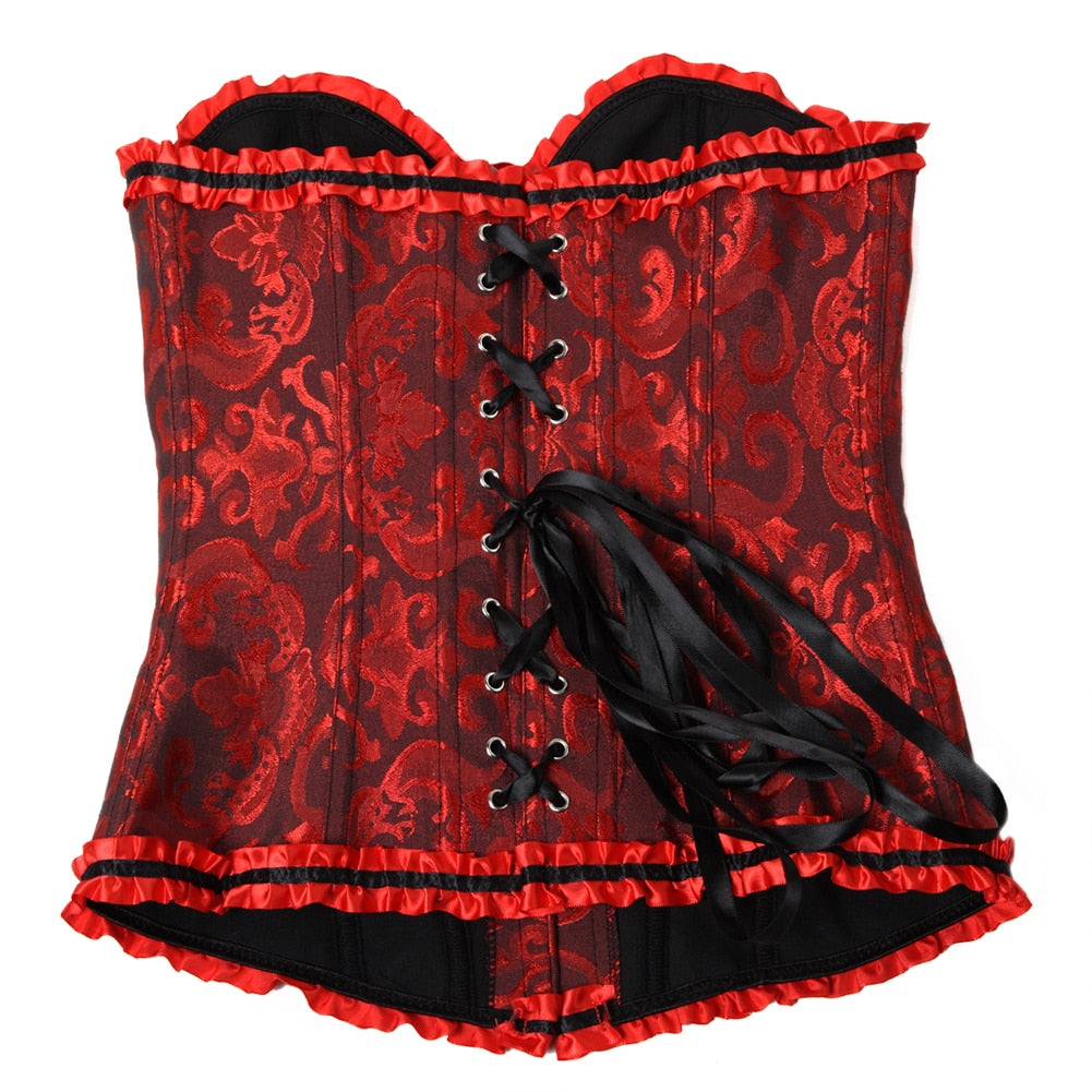 Corset Drag Fayette (Rojo y negro)