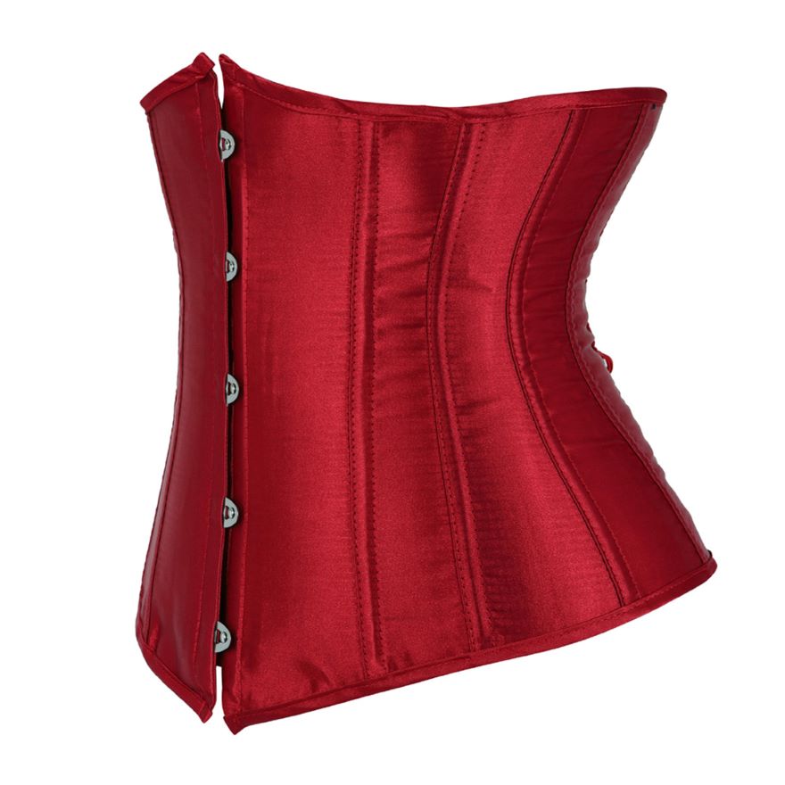 Corset Drag Satin (Rojo oscuro)