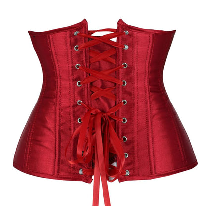 Corset Drag Satin (Rojo oscuro)